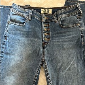 Freepeople Button Front Jeans